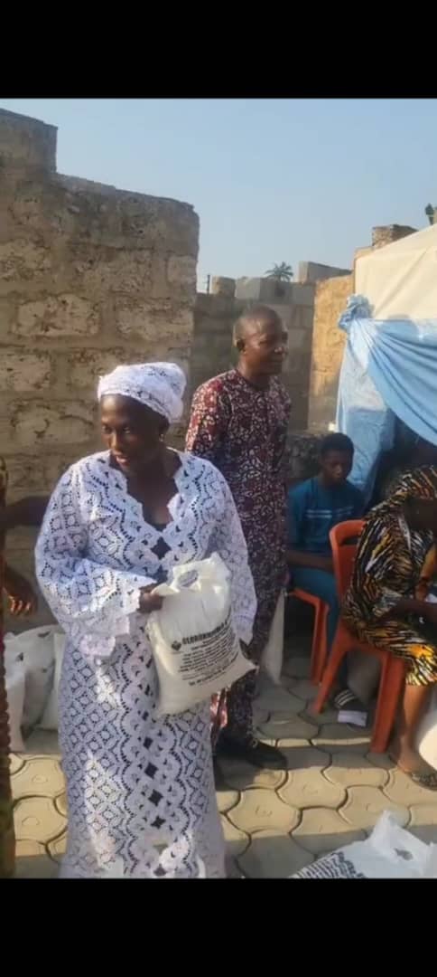 Rice Distribution to Beneficiaries